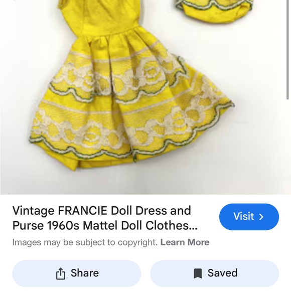 Vintage Barbie dress 1965 - Picture 2 of 2